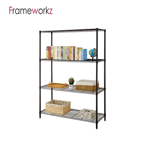 4 Tier <strong>120CM</strong> Width 180CM Height Storage Shelving Unit Living Room <strong>Shelf</strong> - Product Image 1
