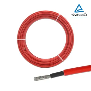 EN 50618 Leader Pv Solar Cable Tuv Xlpe Solar Photovoltaic Dc Power Wire Battery Cable PV1-F 6mm2 Supplier 1500v Manufacturer