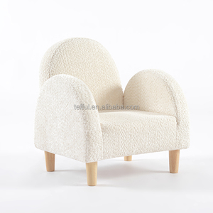 Chaise d'enfant en boucle avec accoudoirs, pieds en bois de caoutchouc, pour tout-petit - Product Image 1