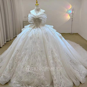 French <b>Wedding</b> Dress Heavy Industry Beaded Bride High-End Starry Sky Texture Lsjj90 Jancember - Product Image 1