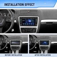 Autoradio Android Auto BQCC 8 pouces IPS MP5 avec écran Carplay, lecteur multimédia MP5, RDS, BT, FM, stéréo de voiture pour Skoda Octavia 2 (A5) 04-13