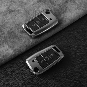 Custodia per Chiavi Auto in TPU Premium, <span class=keywords><strong>Accessori</strong></span> per VW Volkswagen Golf Sagitar Passat CC Seat <span class=keywords><strong>Octavia</strong></span> Jetta <span class=keywords><strong>Skoda</strong></span>, Portachiavi Auto - Product Image 4