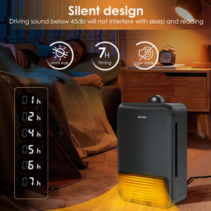 Mini <span class=keywords><strong>climatiseur</strong></span> <span class=keywords><strong>mural</strong></span> portable 2025 avec élément chauffant PTC, prise EU, pour petites pièces - pour chambres, bureaux, maisons - Product Image 3