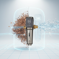 Préfiltre intelligent pour toute la maison, à sédiments, alimenté par batterie, autonettoyant, pour l'eau du robinet, système domestique