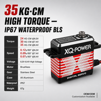 Servomoteur numérique sans balais étanche IP67, 35kg, engrenage en acier inoxydable, boîtier en aluminium, haute vitesse, pour voiture, camion, bateau RC, 6V-8.4V