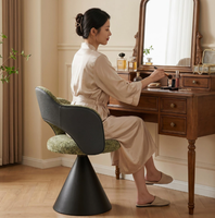 Nouveau fauteuil pivotant moderne et minimaliste en forme de nuage, imprimé floral, en métal, multifonctionnel, confortable, pour chambre à coucher ou dressing