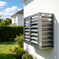 Cache-climatiseur en aluminium ajouré sculpté, antivol, pour embellir le paysage urbain et décorer les façades de commerces