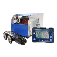 Caméra d'inspection de pipeline industrielle laser avec zoom 10X, 360° °   Rotation et 220 °   Outil d'inspection de tuyaux de 150 à 3000 mm