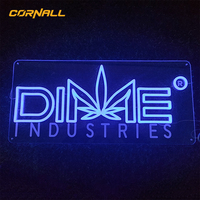 Enseignes électroniques en acrylique 3D avec logo, effet ondulé, effet flamme, enseigne lumineuse personnalisée au néon pour les entreprises et les bars