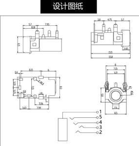 Conector Hembra PJ-317D de 3.5mm para Audio, Montaje Vertical de 6 Pines, Resistente a la Temperatura - Product Image 6