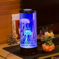Lampe à méduse gonflable à couleur changeante charme décoration aquarium acrylique réservoir veilleuse