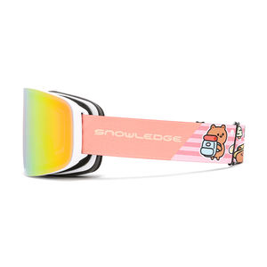 Gafas de Snowboard con Lentes Cilíndricas Polarizadas, Ligeras, de Doble Capa, Sistema de Lentes Intercambiables Magnéticas, Protector Nasal - Product Image 3