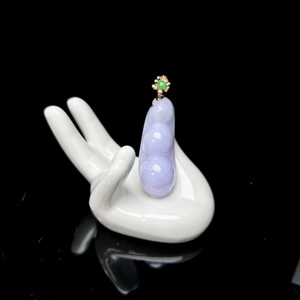 Pendentif en jadéite violette de Birmanie de qualité supérieure, porte-bonheur, pendentif en jadéite de haute qualité pour femmes, cadeau en jadéite birmane (avec NGTC) - Product Image 4