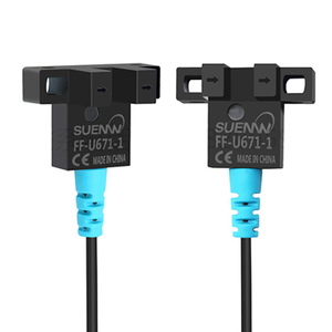 Sensore Fotoelettrico a Infrarossi Micro a Forma di <span class=keywords><strong>L</strong></span> SUENW FF-U671P-1 con Larghezza Slot 5mm, Interruttore Pre-cablato PNP, Certificato RoHS/CE - Product Image 1