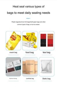 Máquina Selladora Manual Semiautomática para Empacar Alimentos, Bebidas, Productos Químicos, Bolsas de Papel, Bolsas de Aluminio, Productos enlatados - Product Image 5