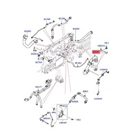 Système de refroidissement, tuyau de liquide de refroidissement, tuyau de radiateur LR106272 LR091659 T4A11772 T4A18236 pour Land Rover Range Rover Velar L560