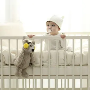 6 sons de sommeil ours en peluche jouet, son et lumière sommeil sucette ours Machine sonore, Shusher humain pour bébé dormir