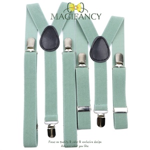 Nuevo Conjunto de Tirantes Elásticos Color Verde Salvia y Salmón para Padre e Hijo, Ajustables, Coloridos, para Hombres, Mujeres y Niños, Accesorio Diario para Bodas y Fiestas - Product Image 5