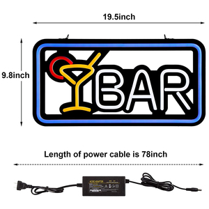 Enseigne néon LED ouverte personnalisable, lettres acryliques lumineuses flexibles et colorées pour bars, entreprises et magasins - Product Image 5