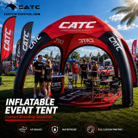 Tente d'événement gonflable personnalisée CATC |   Voiture de sport professionnelle Spider Marquee étanche à l'air |   Publicité thermique imperméable entièrement personnalisée
