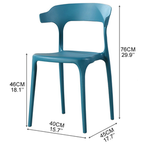 Chaises de <span class=keywords><strong>jardin</strong></span> portables en <span class=keywords><strong>plastique</strong></span> TUQ CHAIR avec dossiers pour l'extérieur, la salle à manger, le salon, les cafés et les patios – Vente en gros - Product Image 3