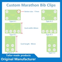Boutons de fixation légers pour dossards de course, clips à pression durables et réutilisables pour la course à pied, le cyclisme et les compétitions sportives - Prix promotionnel