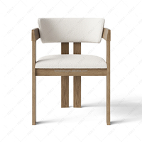 Ensemble de table et chaises de salle à manger en chêne massif contemporain de luxe Ferly, 8 places, appartement, hôtel, villa, restaurant, meubles personnalisés