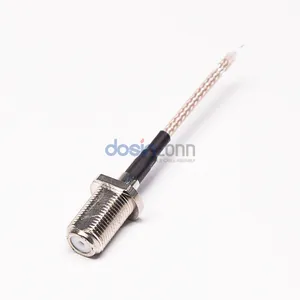 F Type Female Connector F Cable Socket Rg316 Rg179 Cable RF Pigtail Coaxial Wire Connector