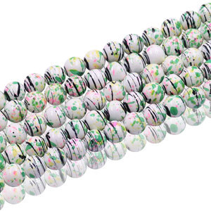 Perles Scéniques Effet <span class=keywords><strong>Aquarelle</strong></span> 8/10mm Inspirées <span class=keywords><strong>de</strong></span> l'Art Paysager Chinois pour Bijoux Uniques - Stock d'Usine en Gros - Product Image 4