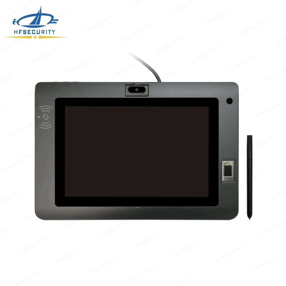 HF4500 HFSecurity Fingerprint Scanner Tablet Industrial Tablet Touchscreen All In One Panel PC for Bank KYC