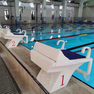 Bloc de départ de natation en fibre de verre compétitif, plateforme de saut pour piscine, outils et accessoires de sports nautiques - Product Image 4