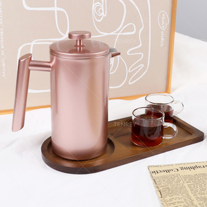 Presse <span class=keywords><strong>à</strong></span> café <span class=keywords><strong>isotherme</strong></span> Tenrey en acier inoxydable avec poignée ergonomique - Product Image 6