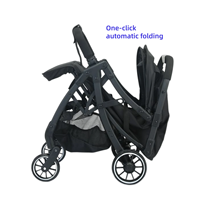 Poussette bébé légère, cadre en plastique, pliage facile, compacte, portable, pour voyage en avion, capacité de charge de 20 kg