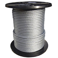 AISI 304/316 7X19 1-26mm Schutz-Edelstahl-Drahtseil Kabel Bestpreis für Flugzeugkabel für Decksgeländer