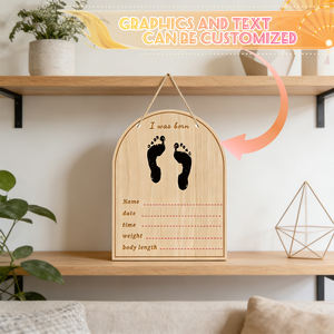 Cadre photo pour affichage d'annonces de grossesse et de naissance, panneau mural pour grands-parents, artisanat en bois - Product Image 1