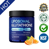 Neewwon Glutathion Liposomal en Stock, 60 Capsules, Complément Alimentaire Antioxydant pour le Bien-être Cellulaire