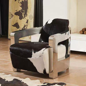 Ensemble de canapés <span class=keywords><strong>et</strong></span> fauteuils <span class=keywords><strong>vintage</strong></span> industriels en <span class=keywords><strong>cuir</strong></span> de vache véritable avec <span class=keywords><strong>fauteuil</strong></span> en <span class=keywords><strong>acier</strong></span> inoxydable pour appartements, hôtels <span class=keywords><strong>et</strong></span> salons - Product Image 1