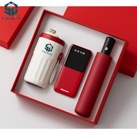 Coffret Cadeau d'Articles Promotionnels d'Entreprise Uniques et les Plus Vendus avec Logo : Tasse à Café, Parapluie, Batterie Externe