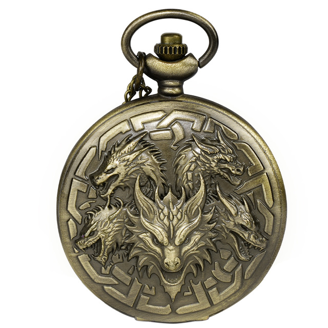 Juzi Luxury Carved Metal DND Dice Set for RPG-7-Piece Mini Five-Headed Dragon Design Adventure Eco-Friendly Durable Handmade