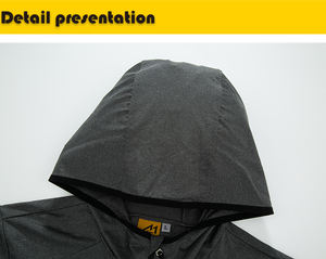 Chaqueta Impermeable y Transpirable para Hombre - Secado Rápido, Antiarrugas, Tejido Elástico para Deportes al Aire Libre - Product Image 5