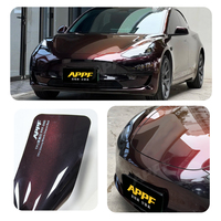 Film de protection de peinture TPU auto-cicatrisant, film vinyle pour voiture, noir, rouge charme, TPU PPF