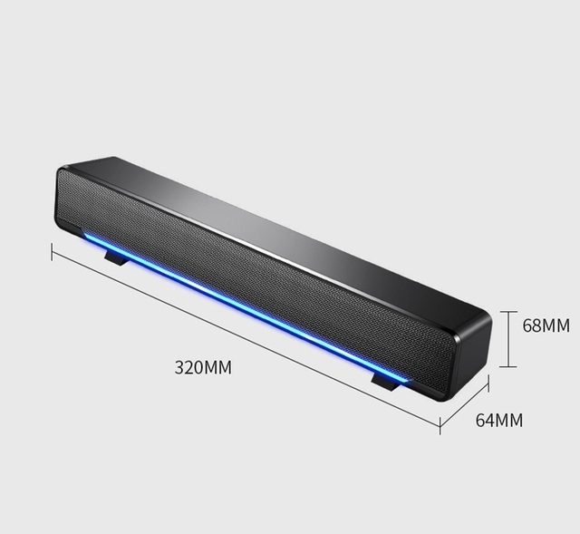 Portable Speaker Bluetooth Speaker Full Range Music BoxComputer PC Speaker Tablet-Lighting Desk Gaming USB Plug-in Bluetooth