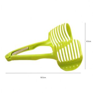 Tomato Cutter Slicer <b>Chopper</b> with Clip Function Manual Food Grade ABS & Stainless Steel Blade Durable Easy Clean Kitchen Use - Product Image 1