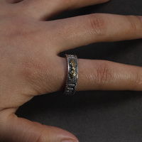 Authentique roue de prière en argent Sterling 925, bagues bouddhistes Pixiu Vajra, pilon swstika pour hommes et femmes, bijoux rétro rotatifs