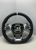 Volant en fibre de carbone pour Mercedes-Benz R230 W219 W209 W211 CLK G55 E55
