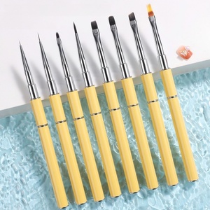 Factory-customized High-quality Nail Art <b>Brush</b> with Metal Pen Rod Specially for Nail Salons UV Gel <b>Brush</b> - Product Image 1