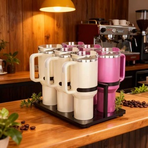 <b>Customized</b> Cabinet Rail <b>Cup</b> Holder 34.5cm Black Wrought Iron Multi Purpose Desktop Storage Kitchen Living Room Reusable - Product Image 3
