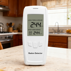 Detector de Radón Digital con Tecnología Iónica, Medición de Radón en Material ABS, Promedio a Largo Plazo, 2 Pilas AAA de 1.5V (Incluidas) - Product Image 5