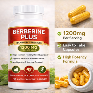 Kapsul Berberine Plus 1200mg Suplemen Pendukung Metabolisme Label Pribadi Pendukung Gula Darah dan Kolesterol - Product Image 4