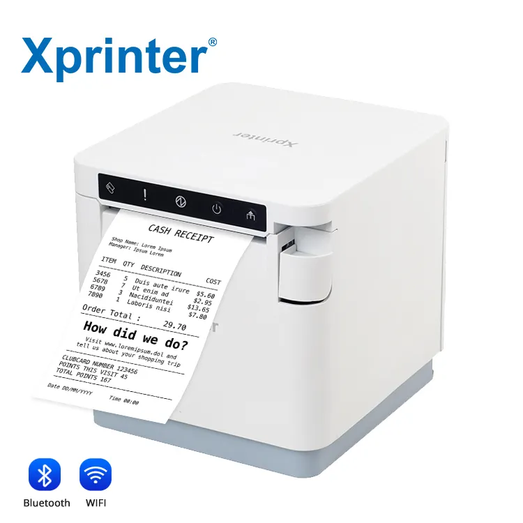 Xprinter XP-T890H新しいボードデザイン80mmサーマルレシートプリンター (映画用) Bluetoothサーマルレシートプリンター